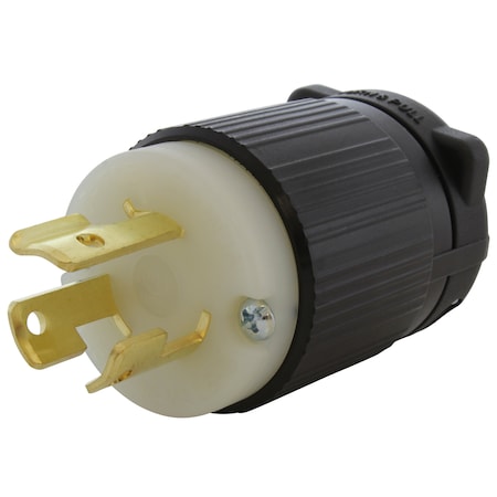 Ac Works Locking Plug, L6-15P, 15 A, 250V AC, Black ASL615P